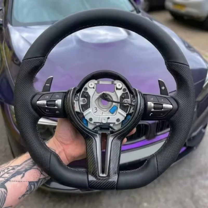 Customized Carbon Fiber Leather Car Steering Wheel For BMW M Sport F10 F12 F30 F32 F34 F45 F22 F39 F15 M3 M5 M6 Steering Wheel
Customized Carbon Fiber Leather Car Steering Wheel For BMW M Sport F10 F12 F30 F32 F34 F45 F22 F39 F15 M3 M5 M6 Steering Wheel