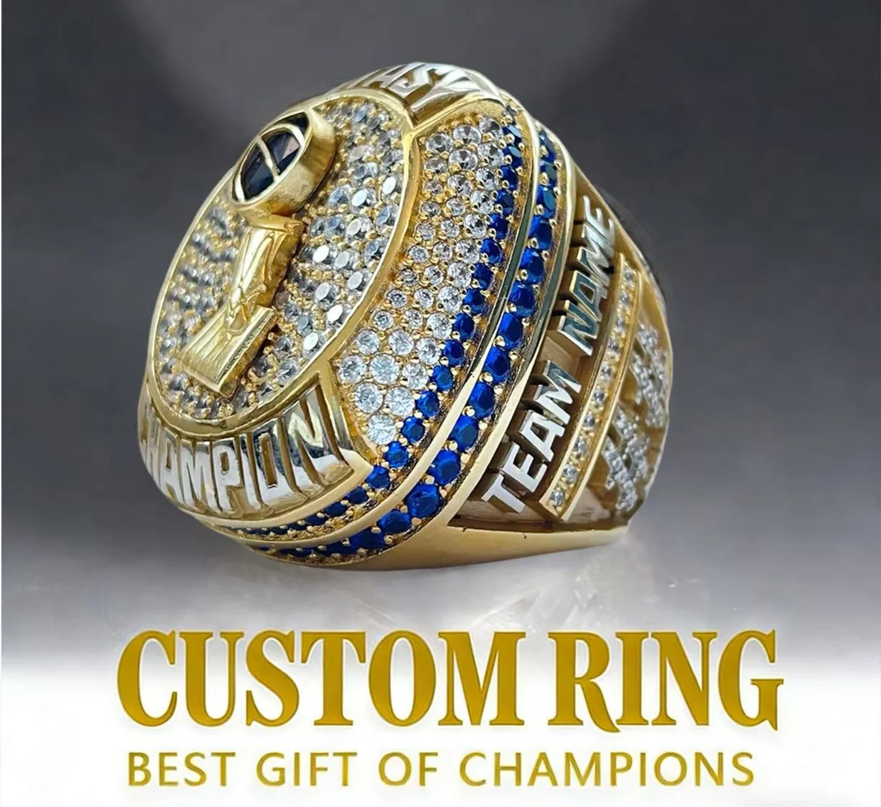 Custom Championship Ring Personalized Name Logo for Sport Type Team Men Gold Plated
Custom Championship Ring Personalized Name Logo for Sport Type Team Men Gold Plated