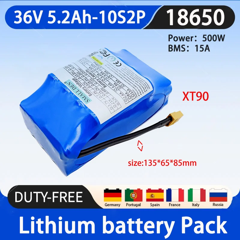 Новый оригинальный литиевый аккумулятор 36 В 18650 Ач 10S 2P 500 Вт, перезаряжаемая батарея со встроенным 15а BMS
Новый оригинальный литиевый аккумулятор 36 В 18650 Ач 10S 2P 500 Вт, перезаряжаемая батарея со встроенным 15а BMS