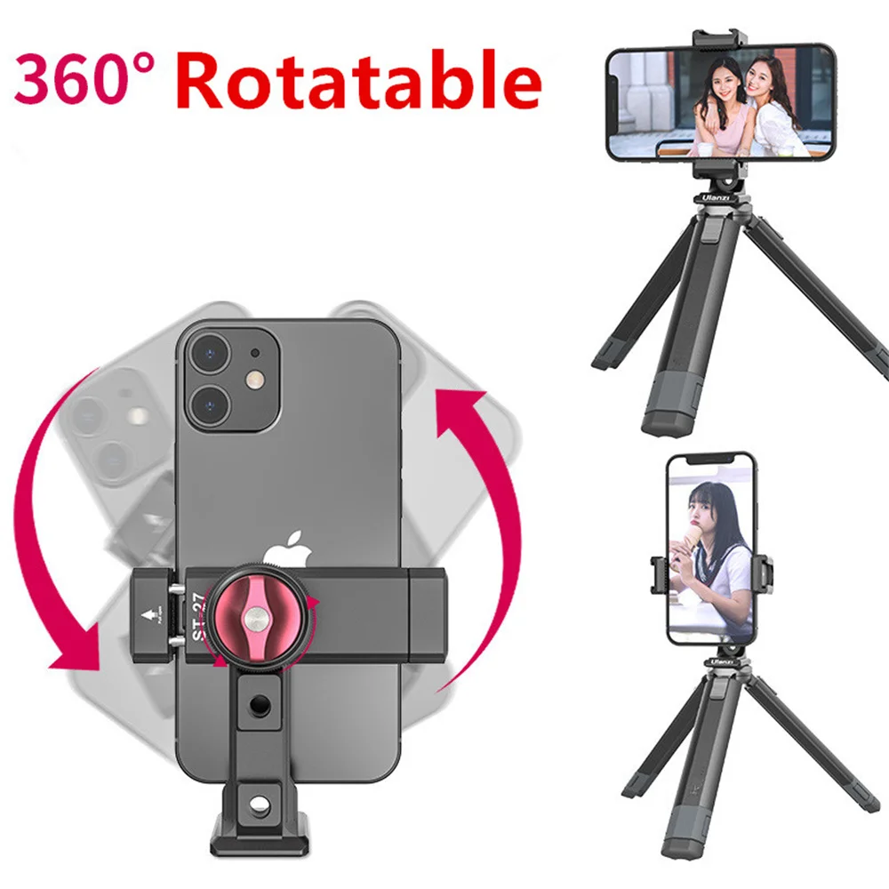 Pro Phone Mount for Vlogging Arca-Swiss + Dual Cold Shoe 360 Ball Head & Hot Shoe Adapter Aluminum Alloy Camera Clip
Pro Phone Mount for Vlogging Arca-Swiss + Dual Cold Shoe 360 Ball Head & Hot Shoe Adapter Aluminum Alloy Camera Clip