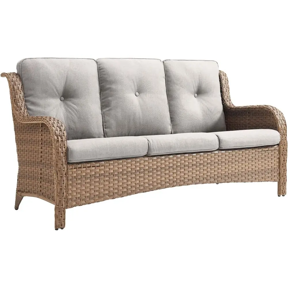 Large 3-Seater Outdoor Patio Wicker Sofa with 4in Cushions, Up to 900lbs Capacity, Weather-Resistant for Garden & Poolside (Yell
Large 3-Seater Outdoor Patio Wicker Sofa with 4in Cushions, Up to 900lbs Capacity, Weather-Resistant for Garden & Poolside (Yell