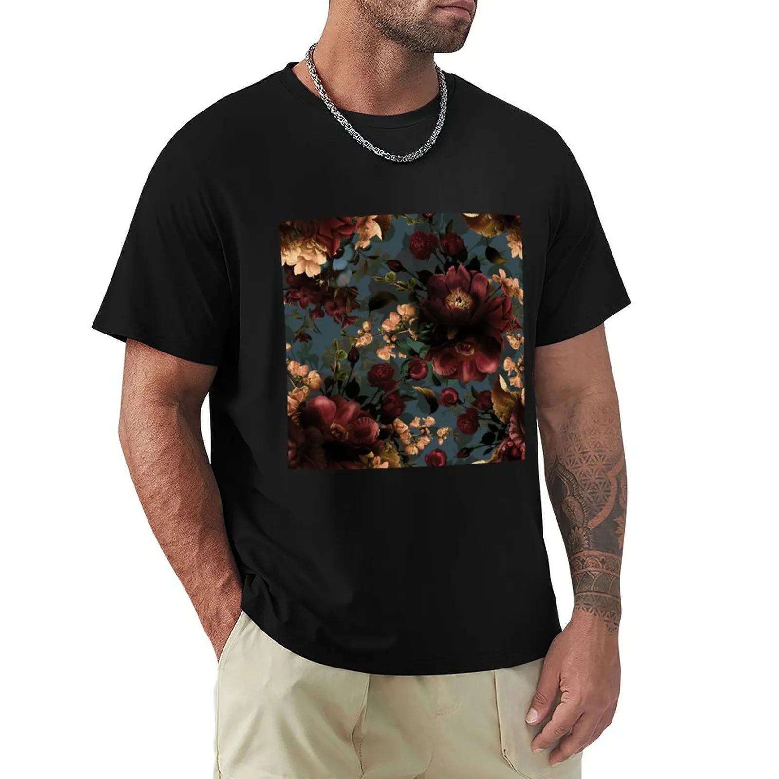 Moody florals - Mystic Night 10 T-Shirt Basic Short Sleeve Cotton Blend T-Shirt
Moody florals - Mystic Night 10 T-Shirt Basic Short Sleeve Cotton Blend T-Shirt