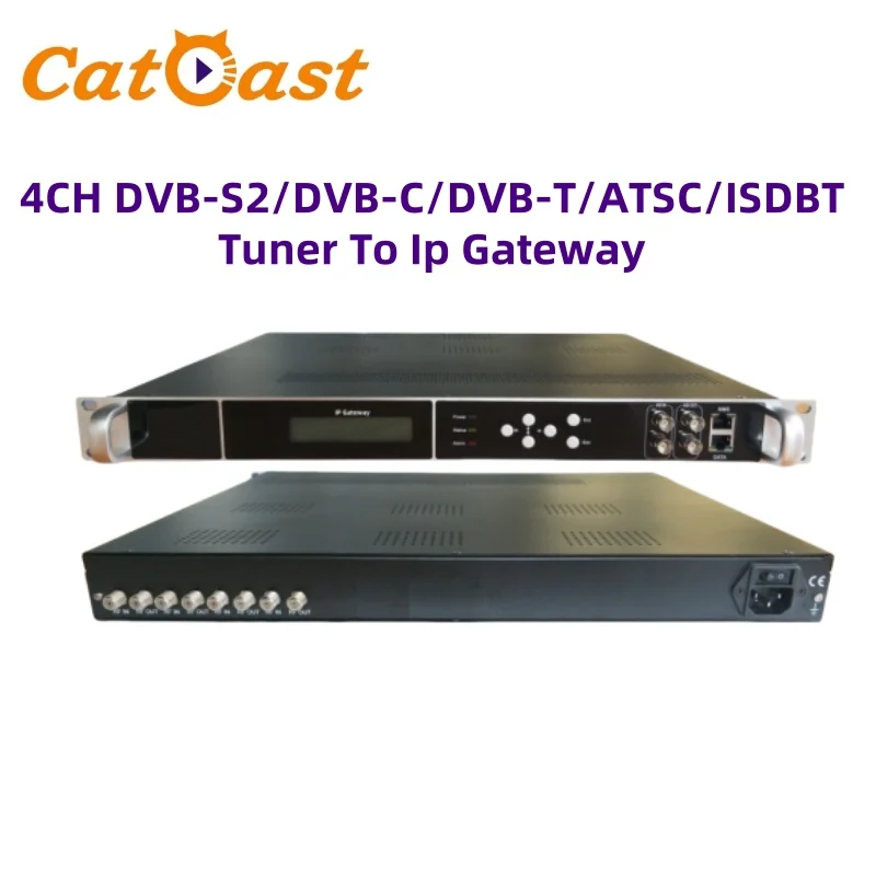 4CH DVB-S2/DVB-C/DVB-T/ATSC/ISDBT Tuner To Ip Gateway Satellite Tv Signal Receiver Digital Headend
4CH DVB-S2/DVB-C/DVB-T/ATSC/ISDBT Tuner To Ip Gateway Satellite Tv Signal Receiver Digital Headend