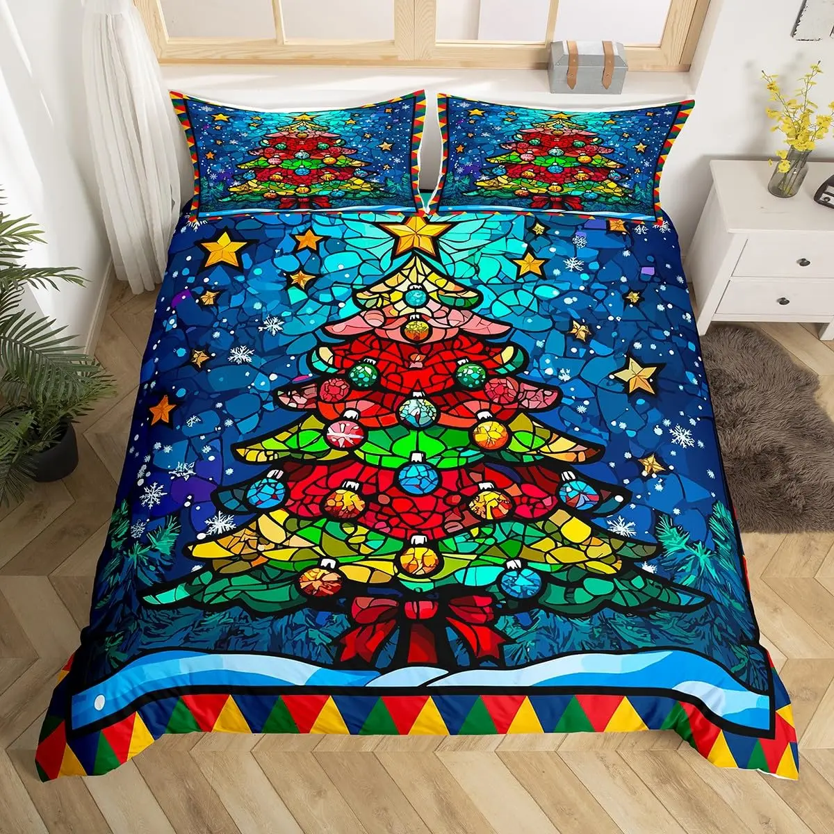 Christmas Tree Duvet Cover Twin Queen Merry Christmas Comforter Cover Christmas Themed Bedding Set for Boys Girls New Year Gifts
Christmas Tree Duvet Cover Twin Queen Merry Christmas Comforter Cover Christmas Themed Bedding Set for Boys Girls New Year Gifts
