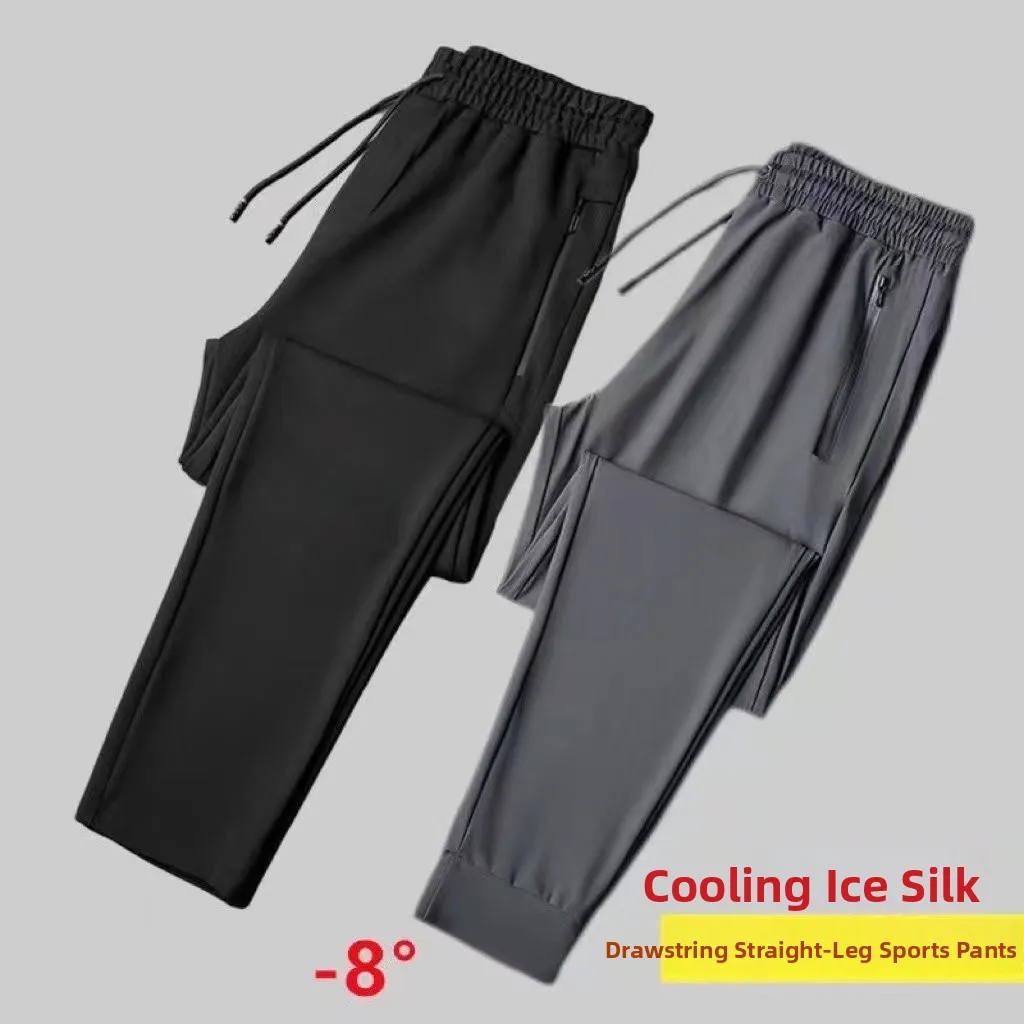 Ice Silk Pants Women's Summer Breathable Trendy Loose Straight Thin Sporty Quick Dry Casual Long Trousers Harajuku Style
Ice Silk Pants Women's Summer Breathable Trendy Loose Straight Thin Sporty Quick Dry Casual Long Trousers Harajuku Style