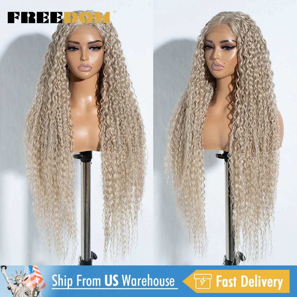 FREEDOM Synthetic Lace Wigs For Women 36 Inch Long Curly Hair Blonde Ombre Brown Lace Frontal Wig Cosplay 13x6x1 Lace Front Wigs
FREEDOM Synthetic Lace Wigs For Women 36 Inch Long Curly Hair Blonde Ombre Brown Lace Frontal Wig Cosplay 13x6x1 Lace Front Wigs