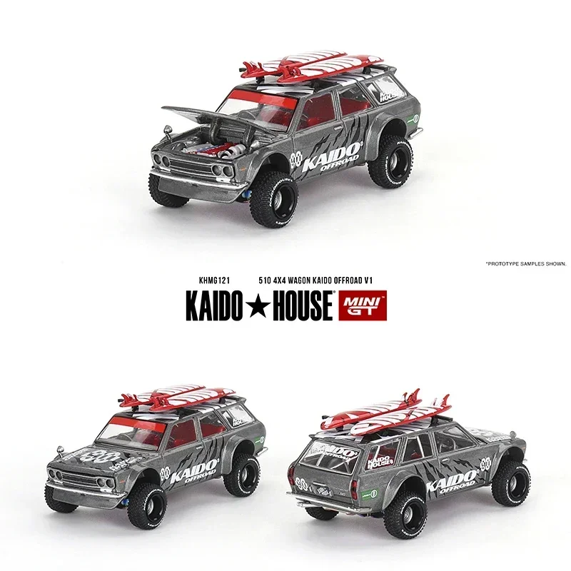 MINIGT KHMG121 In Stock 1:64 510 Wagon 4X4 Offroad V1 Openable Hood Diecast Diorama Car Model Collection Miniature Kaido House
MINIGT KHMG121 In Stock 1:64 510 Wagon 4X4 Offroad V1 Openable Hood Diecast Diorama Car Model Collection Miniature Kaido House