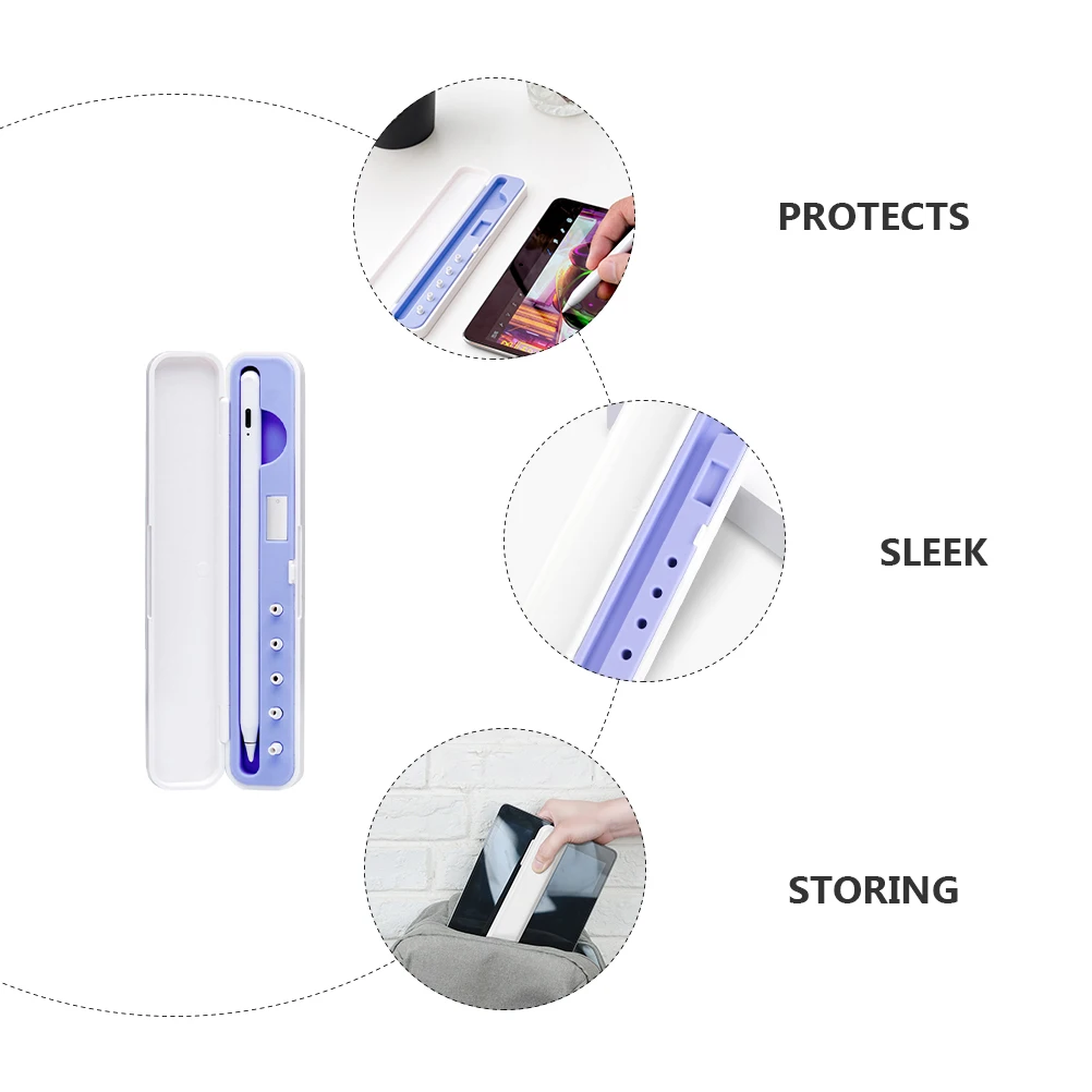 1pc Capacitive Pencil Box Storage Case For Pencil 1St 2Nd Gen Shockproof Scratch Resistant Silicone Holder Violet Color
1pc Capacitive Pencil Box Storage Case For Pencil 1St 2Nd Gen Shockproof Scratch Resistant Silicone Holder Violet Color