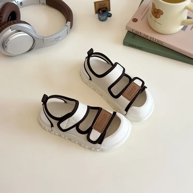 Children Casual Sandals for Boys 2025 Summer New Fashion Korean Style Soft Bottom Non-slip Versatile Chic Anti-kick Beach Shoes
Children Casual Sandals for Boys 2025 Summer New Fashion Korean Style Soft Bottom Non-slip Versatile Chic Anti-kick Beach Shoes