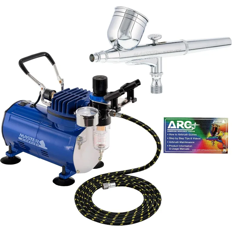 Professional Master Airbrush Multi-Purpose Gravity Feed Airbrushing System Kit Model G22 Gravity Feed Dual-Action Airbrush
Professional Master Airbrush Multi-Purpose Gravity Feed Airbrushing System Kit Model G22 Gravity Feed Dual-Action Airbrush