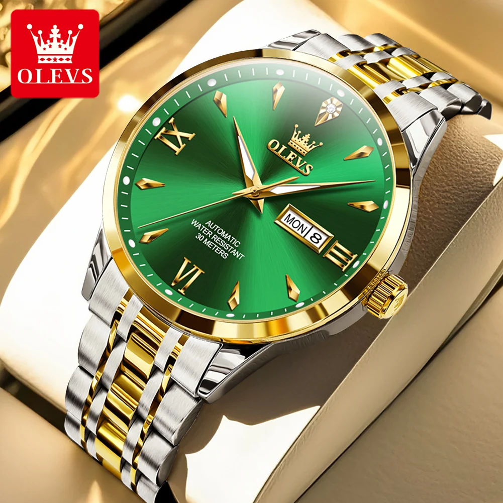 OLEVS Brand New Fashion Classic Men Mechanical Watch for Men Stainless Steel Waterproof Luminous Week Date Luxury Watches Mens
OLEVS Brand New Fashion Classic Men Mechanical Watch for Men Stainless Steel Waterproof Luminous Week Date Luxury Watches Mens