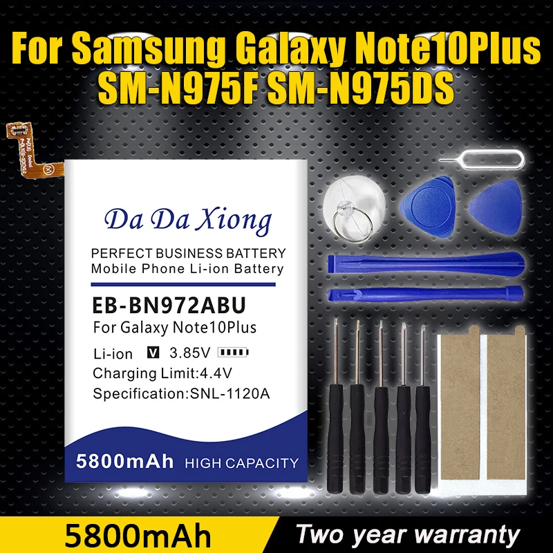 Brand New EB-BN972ABU 5800mAh Battery For Samsung Galaxy Note 10+ Note 10 Plus SM-N975F SM-N975DS Phone Batteries
Brand New EB-BN972ABU 5800mAh Battery For Samsung Galaxy Note 10+ Note 10 Plus SM-N975F SM-N975DS Phone Batteries