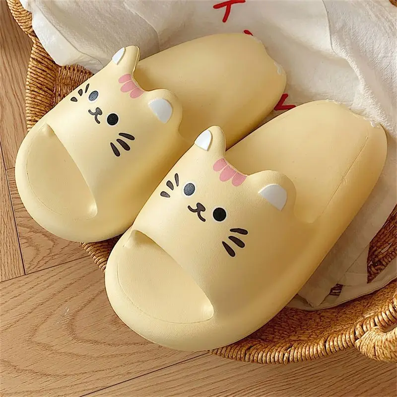 New Yellow Cat Shoes for Women 2025 Summer Beach Slippers Home Bath Slides Non-slip Girls Cute Kitten Slippers
New Yellow Cat Shoes for Women 2025 Summer Beach Slippers Home Bath Slides Non-slip Girls Cute Kitten Slippers