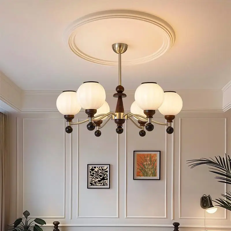 Vintage French Style Chandelier American Retro Pendant Lamp Full Spectrum for Living Room Bedroom Study Dining Room Decoration 
Vintage French Style Chandelier American Retro Pendant Lamp Full Spectrum for Living Room Bedroom Study Dining Room Decoration