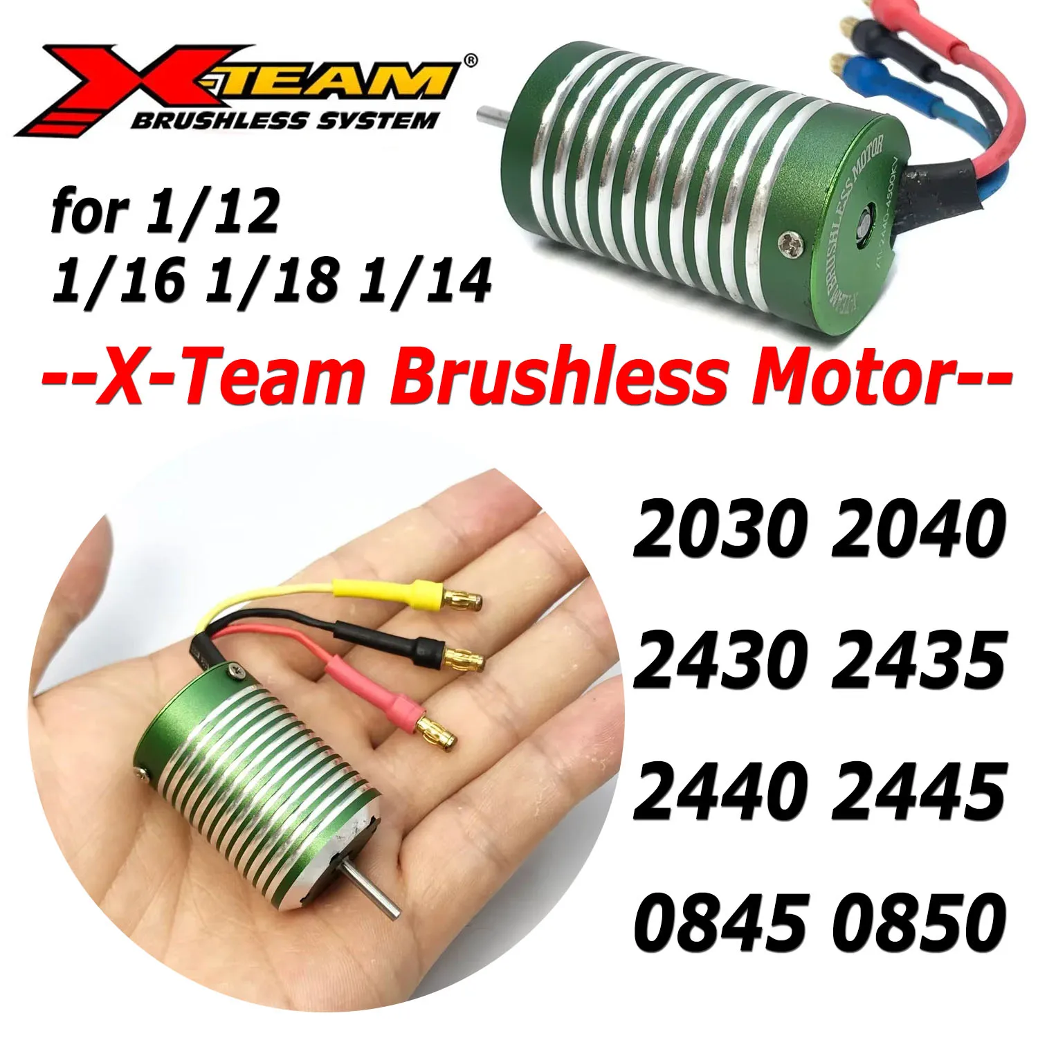 Бесколлекторный двигатель X-Team 2030 2040 2430 2435 2440 2445 2845 2850 для радиоуправляемых моделей автомобилей и лодок масштаба 1/12, 1/16, 1/18, 1/14 (Wltoys, Traxxas, Remo Hobby, XLH)
Бесколлекторный двигатель X-Team 2030 2040 2430 2435 2440 2445 2845 2850 для радиоуправляемых моделей автомобилей и лодок масштаба 1/12, 1/16, 1/18, 1/14 (Wltoys, Traxxas, Remo Hobby, XLH)