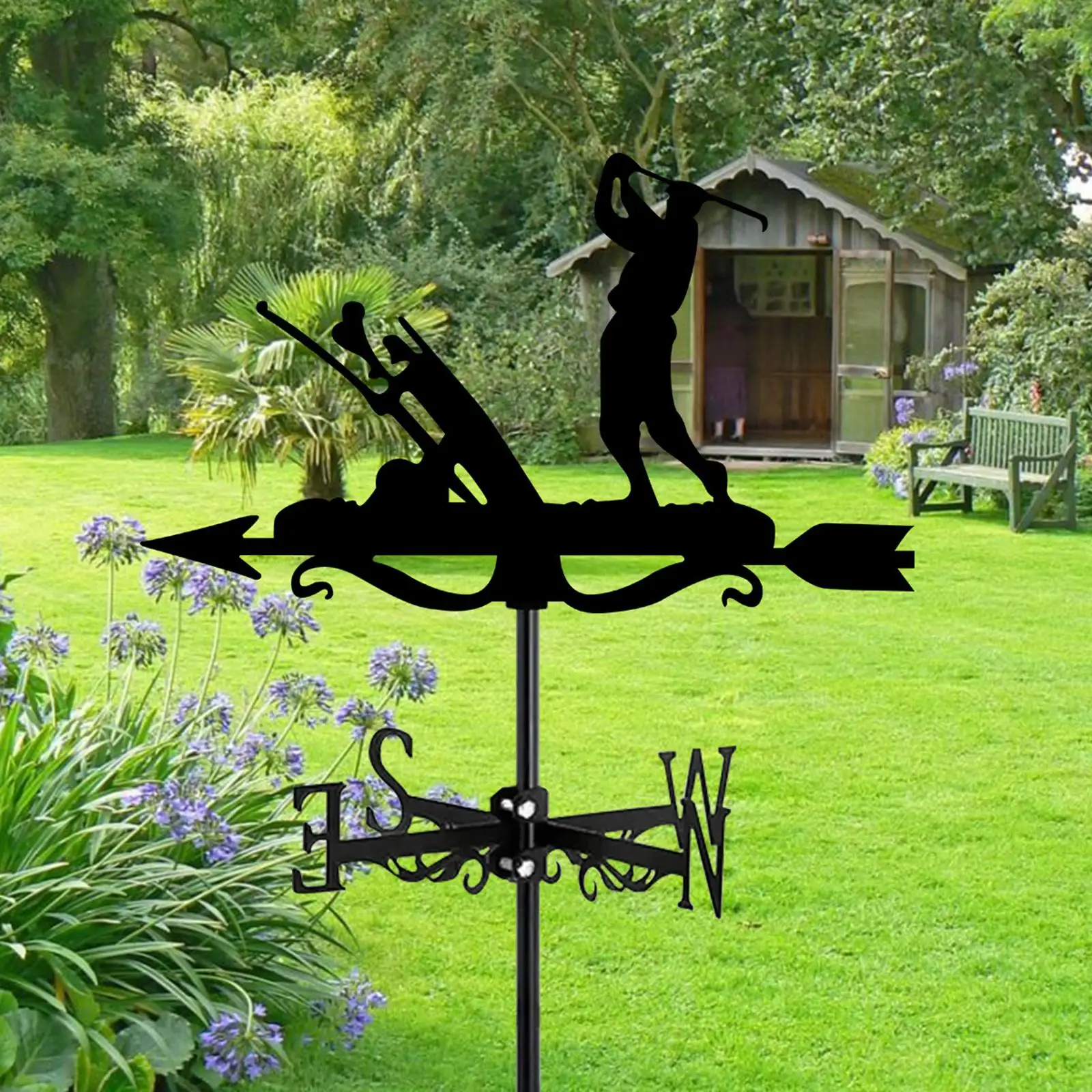 Garden Weathervane Weather Vane Metal Outdoor Wind Vane Roof Mount Wind Direction Indicator for Gazebo Barn Golf Lover
Garden Weathervane Weather Vane Metal Outdoor Wind Vane Roof Mount Wind Direction Indicator for Gazebo Barn Golf Lover