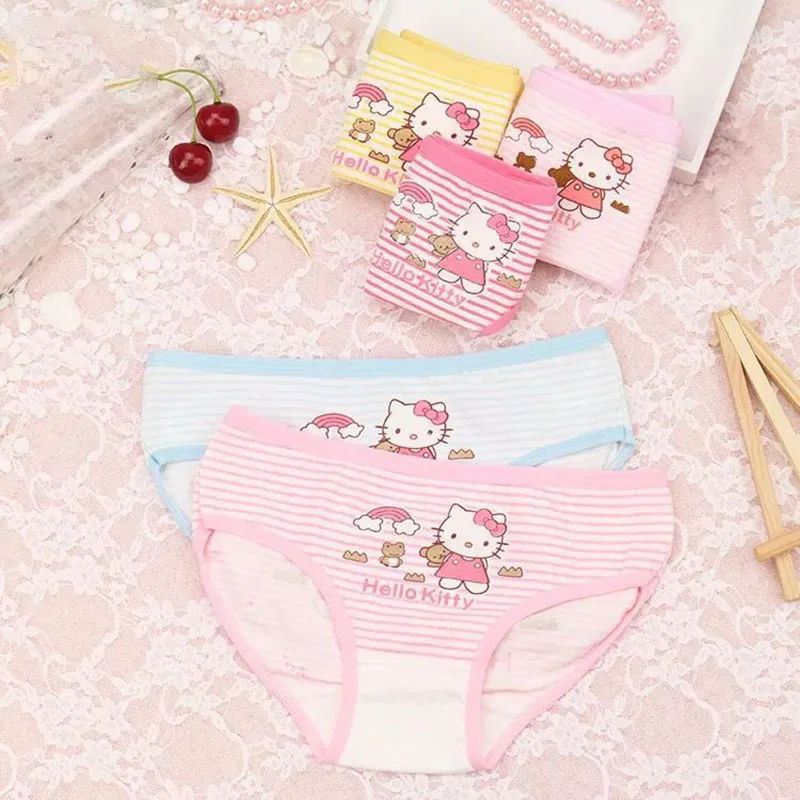 4pcs Hello Kitty Girls Triangle Cotton Panties Cute Cartoon Four Color Bottoms Children's Panties Briefs Kids for Gifts 2-10year
4pcs Hello Kitty Girls Triangle Cotton Panties Cute Cartoon Four Color Bottoms Children's Panties Briefs Kids for Gifts 2-10year