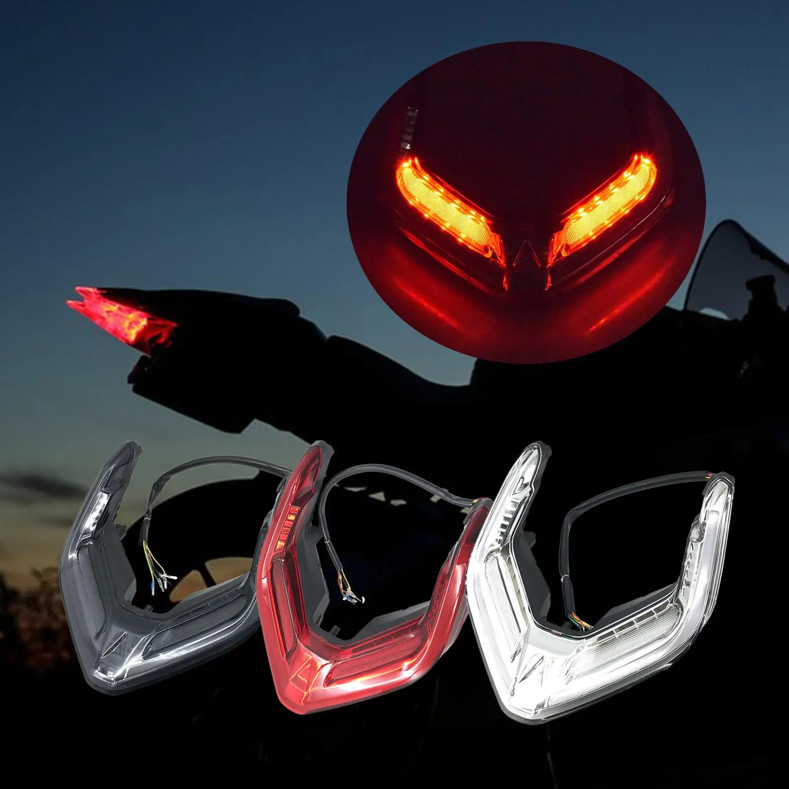 LED Motorcycle Taillight Turn Signal Lamp Motorbike Accessories Stop Running
LED Motorcycle Taillight Turn Signal Lamp Motorbike Accessories Stop Running