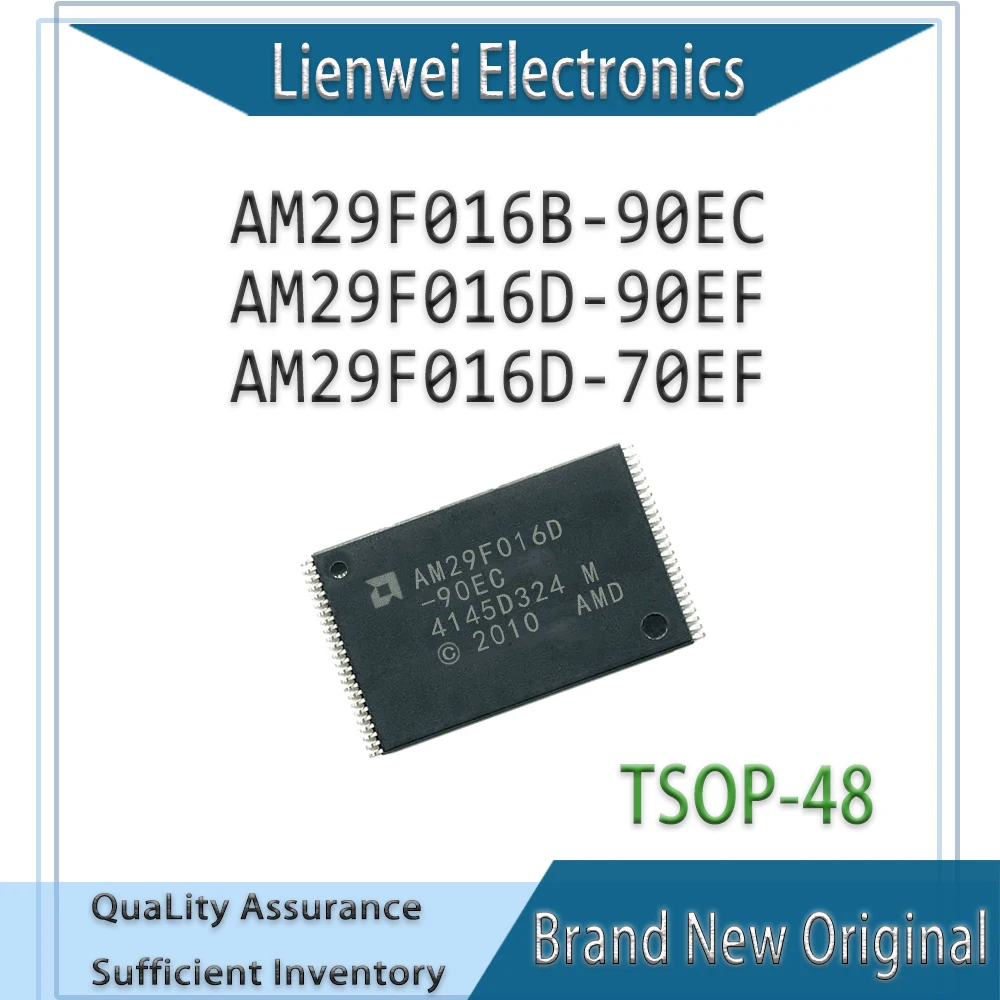 100% New Original AM29F016B AM29F016D AM29F016B-90EC AM29F016D-90EF AM29F016D-70EF IC Chipset TSOP-48
100% New Original AM29F016B AM29F016D AM29F016B-90EC AM29F016D-90EF AM29F016D-70EF IC Chipset TSOP-48