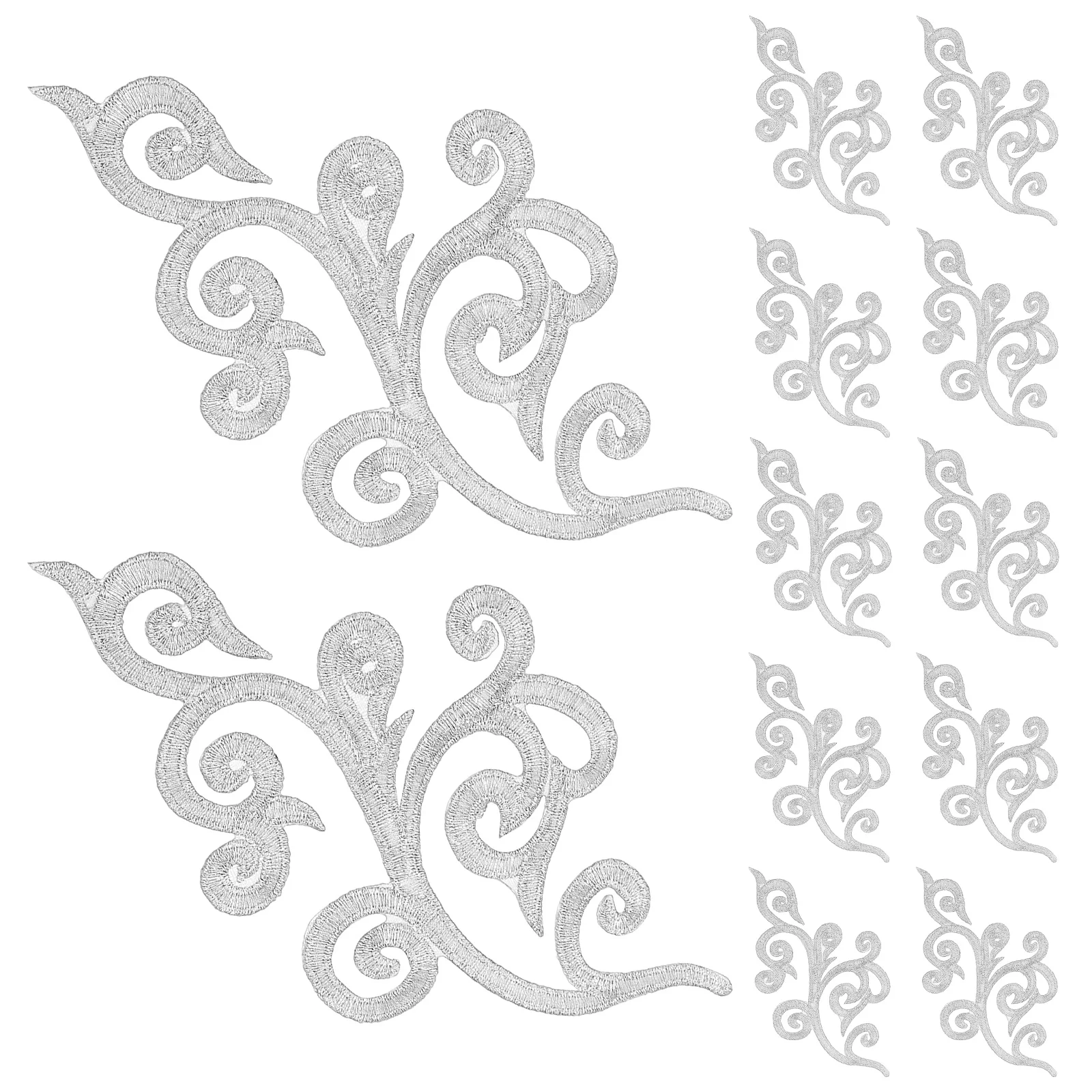 Sewing Accessories Decorative Patch Stickers Clothing Patches for Holes Embroidered Silver Polyester and Cotton
Sewing Accessories Decorative Patch Stickers Clothing Patches for Holes Embroidered Silver Polyester and Cotton