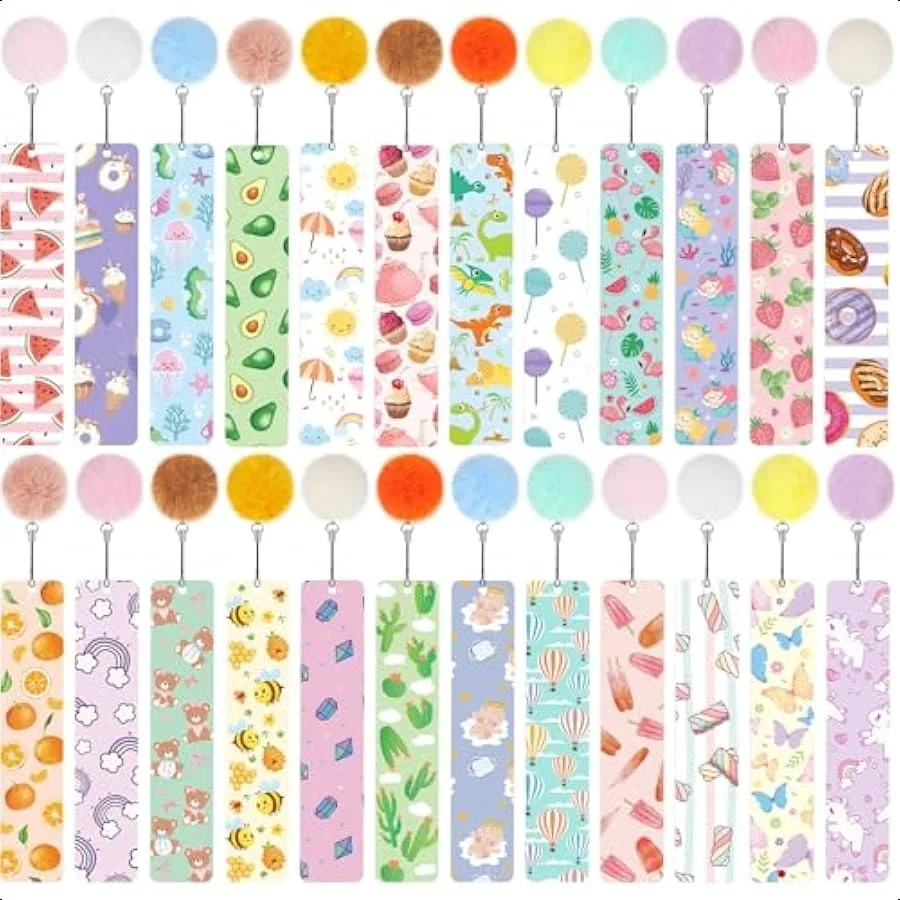 24 Pcs Bookmarks with Pom Pom Cute Bookmarks with Rulers Valentine Party Favors Bulk Gifts for Girls Women Teens School Classr
24 Pcs Bookmarks with Pom Pom Cute Bookmarks with Rulers Valentine Party Favors Bulk Gifts for Girls Women Teens School Classr