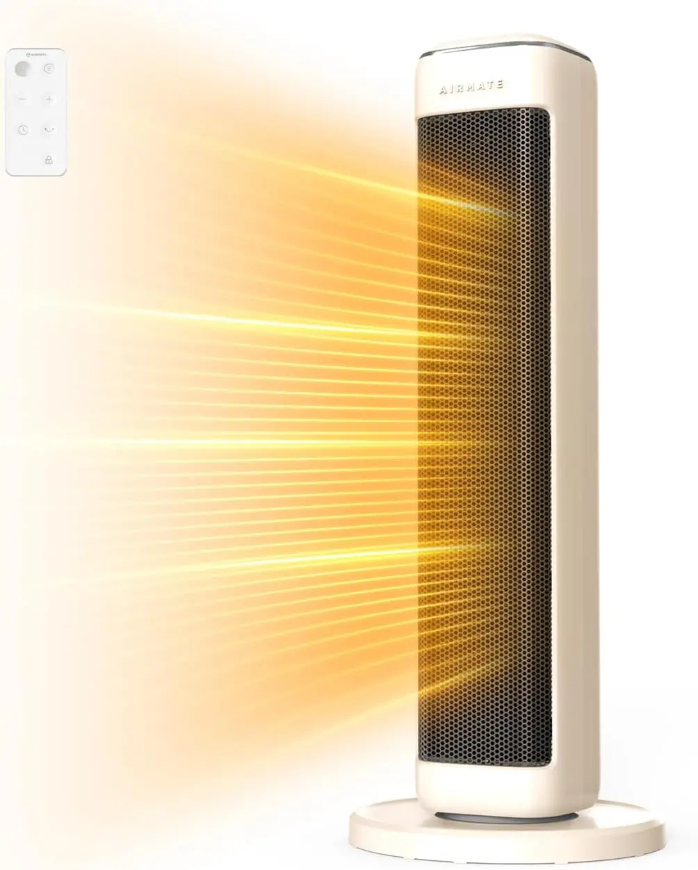 25' Electric Space Heater with Thermostat, Timer, Remote Control, Overheat Protection for Large Rooms (White)
25' Electric Space Heater with Thermostat, Timer, Remote Control, Overheat Protection for Large Rooms (White)