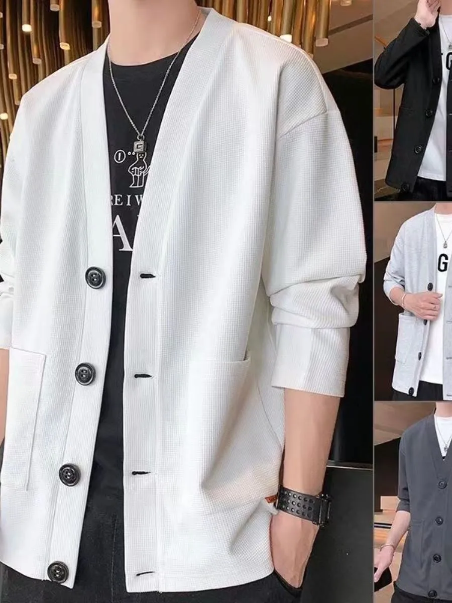 Sli V-Ne вязаный свитер для мужчин, весна-осень, новая повседневная универсальная верхняя одежда, подходящая для подростков и молодежи...
Sli V-Ne вязаный свитер для мужчин, весна-осень, новая повседневная универсальная верхняя одежда, подходящая для подростков и молодежи...