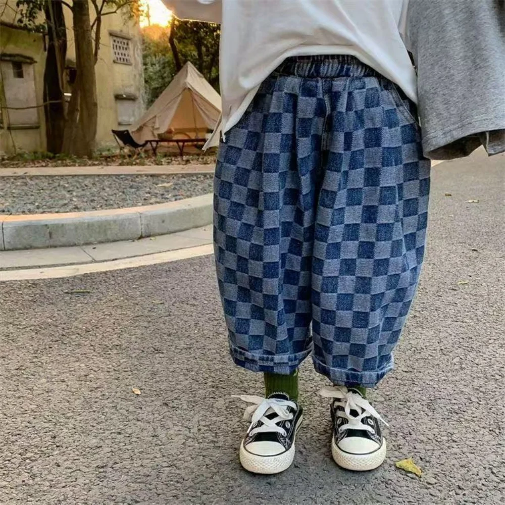 Children's Spring and Autumn Jeans 2025 New Korean Edition Children's Clothing Boys' Checkered Fashion Casual Baby Pants
Children's Spring and Autumn Jeans 2025 New Korean Edition Children's Clothing Boys' Checkered Fashion Casual Baby Pants