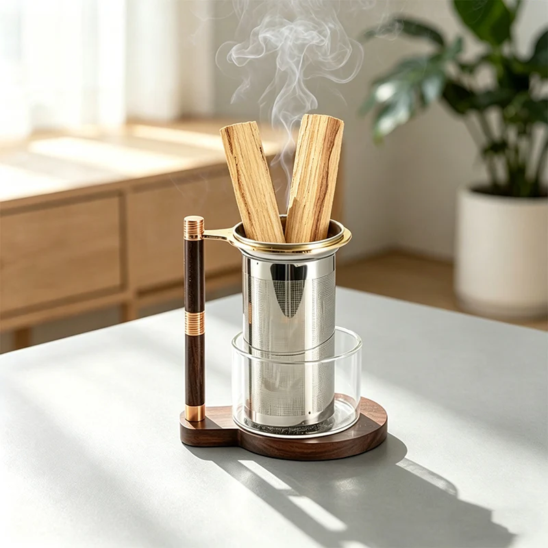 Stainless Steel Palo Santo Holder Burner Sage Holder with Glass Ash Catcher Tray Incense Burner for Meditation Yoga Spa
Stainless Steel Palo Santo Holder Burner Sage Holder with Glass Ash Catcher Tray Incense Burner for Meditation Yoga Spa