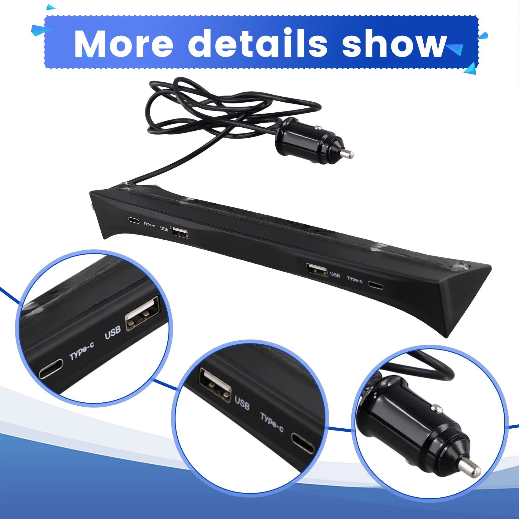 LHD Car USB Type-C Splitter Adapter Fast Charger Shunt HUB Docking Station For WEY Tank 400 2023 2024 Accessories
LHD Car USB Type-C Splitter Adapter Fast Charger Shunt HUB Docking Station For WEY Tank 400 2023 2024 Accessories