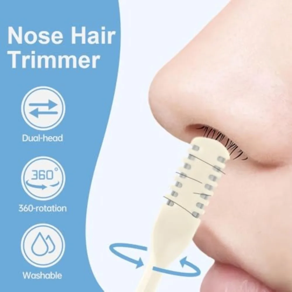 New Double Sided Nose Hair Trimmer 360° Rotation Stainless Steel Nose Hair Remover Storage Box Washable Hair Remover Travel
New Double Sided Nose Hair Trimmer 360° Rotation Stainless Steel Nose Hair Remover Storage Box Washable Hair Remover Travel