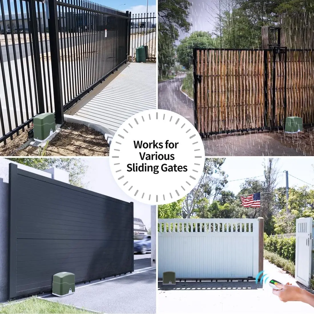 TOPENS RK700T Automatic Sliding Gate Opener Rack Drive Electric Gate Motor for Heavy Driveway Slide Gates Up to 1600 Pounds, Sec
TOPENS RK700T Automatic Sliding Gate Opener Rack Drive Electric Gate Motor for Heavy Driveway Slide Gates Up to 1600 Pounds, Sec