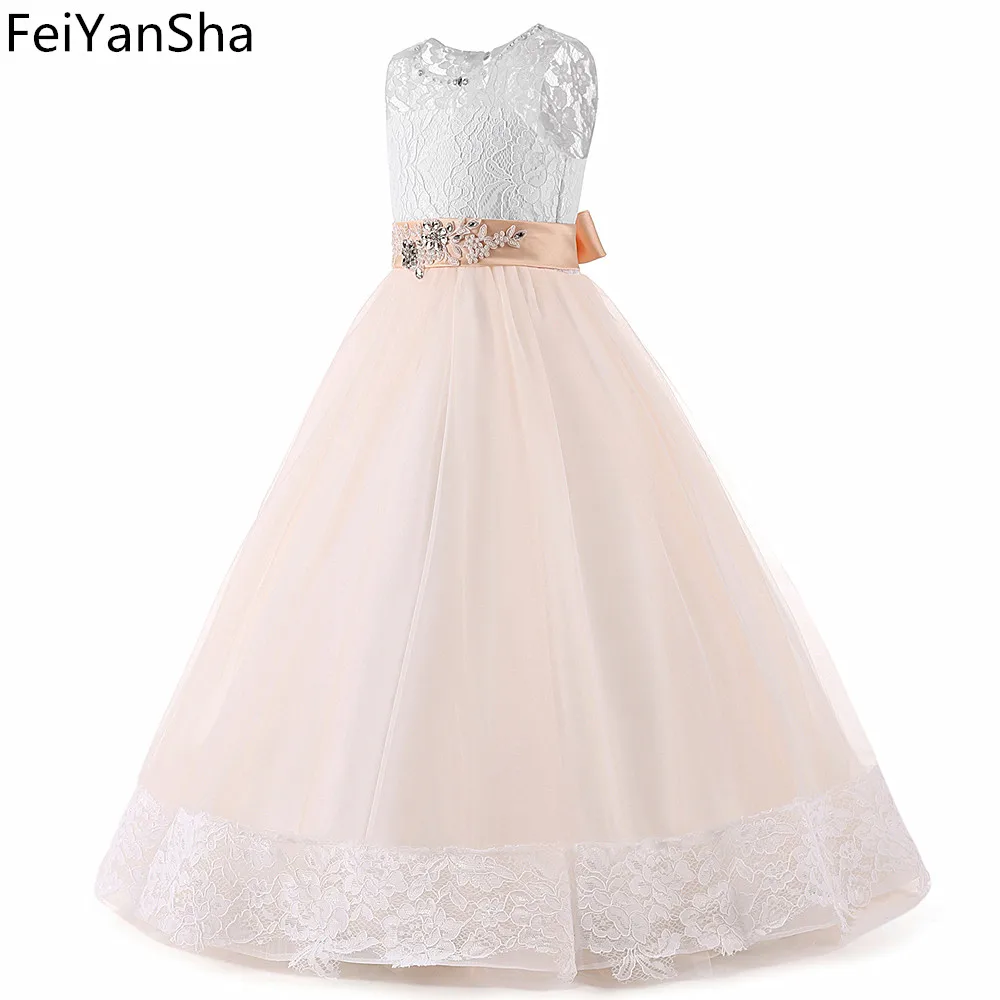 Flower Girl Dress with Lace Tulle Skirt Bow Princess Wedding Party Dress for Elegant Child Christmas Gift Communion
Flower Girl Dress with Lace Tulle Skirt Bow Princess Wedding Party Dress for Elegant Child Christmas Gift Communion