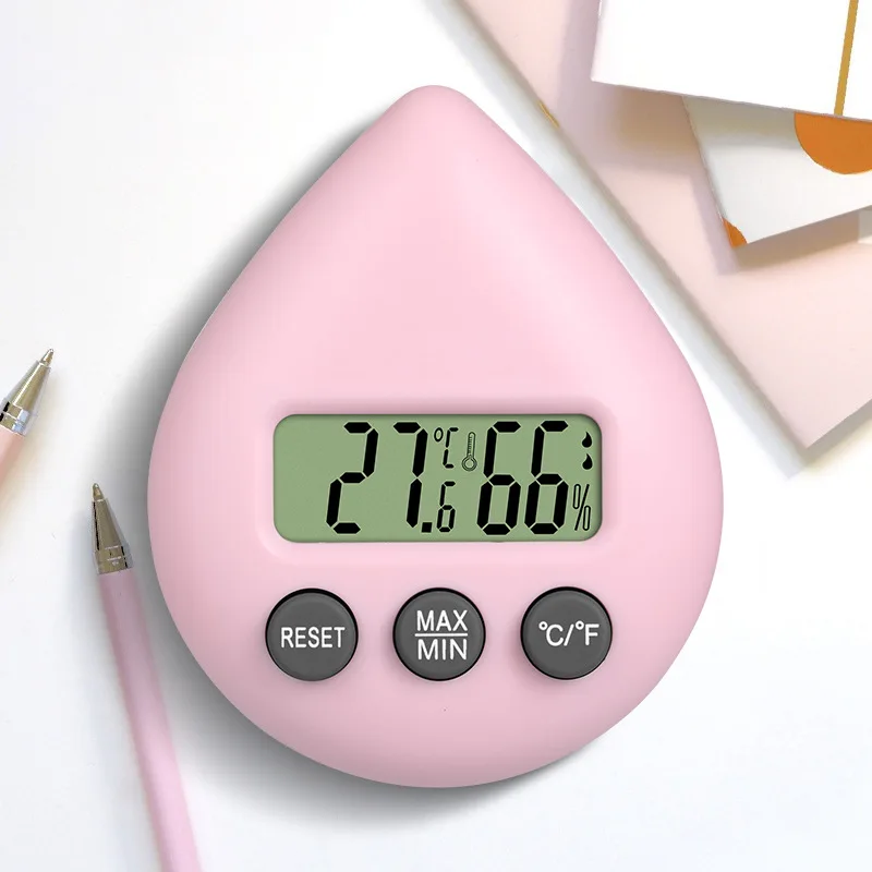 Water Drop Electronic Thermohygrometer Home Office School Baby Room Creative Home Thermometer
Water Drop Electronic Thermohygrometer Home Office School Baby Room Creative Home Thermometer