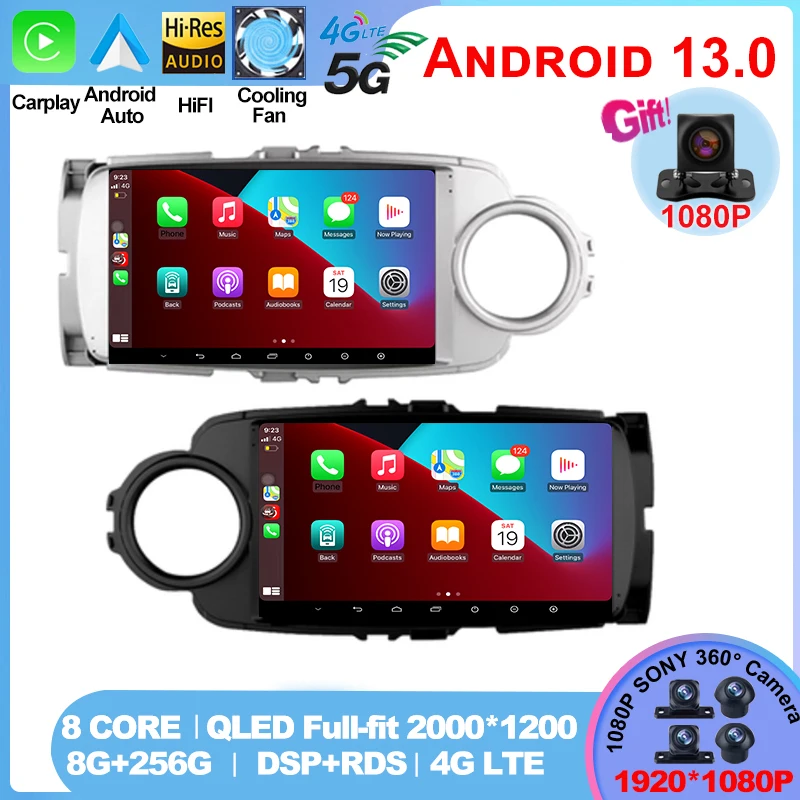 Автомагнитола для Toyota Yaris 2012-2017, Авторадио Android 13, GPS-навигация, мультимедийный плеер, Carplay, стерео, 2 Din, DVD HU
Автомагнитола для Toyota Yaris 2012-2017, Авторадио Android 13, GPS-навигация, мультимедийный плеер, Carplay, стерео, 2 Din, DVD HU