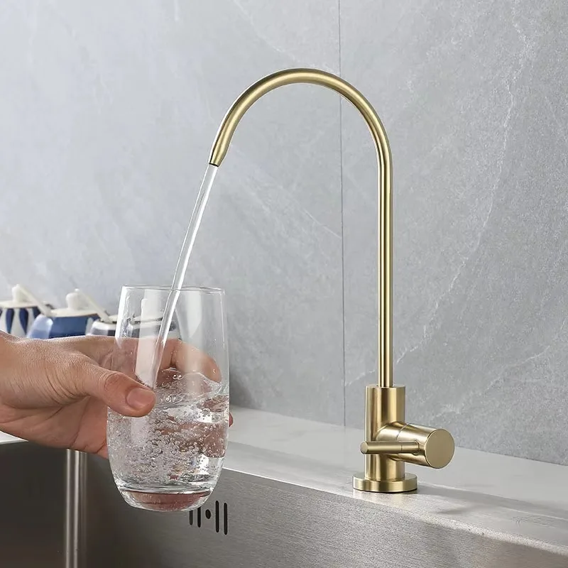 Kitchen water purifier 304 stainless steel water dispenser direct drinking water gold faucet rose gold
Kitchen water purifier 304 stainless steel water dispenser direct drinking water gold faucet rose gold