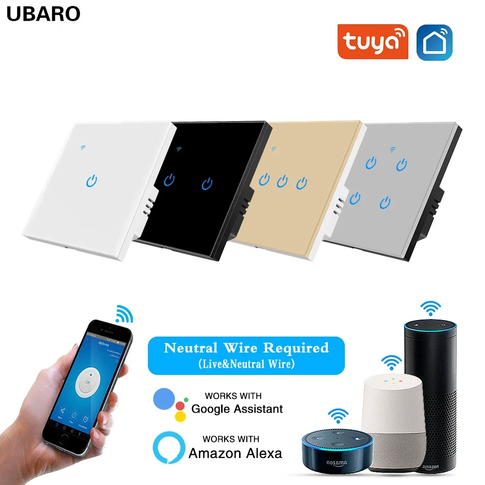 Tuya Wifi Smart Light Wall Switch Support Google Home Alexa Alice Intellegent Sensor Button Neutral Required App Control 220V
Tuya Wifi Smart Light Wall Switch Support Google Home Alexa Alice Intellegent Sensor Button Neutral Required App Control 220V