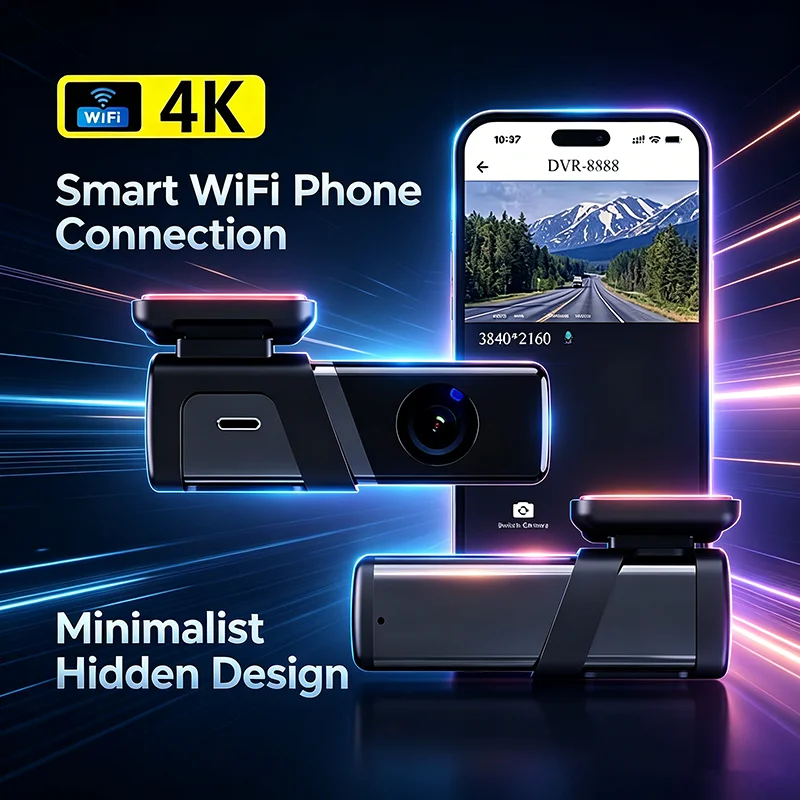 A28 DVR-8888 4K Ultra HD Dash Cam Mobile WiFi Connectivity Hidden Design Car Surveillance Camera
A28 DVR-8888 4K Ultra HD Dash Cam Mobile WiFi Connectivity Hidden Design Car Surveillance Camera