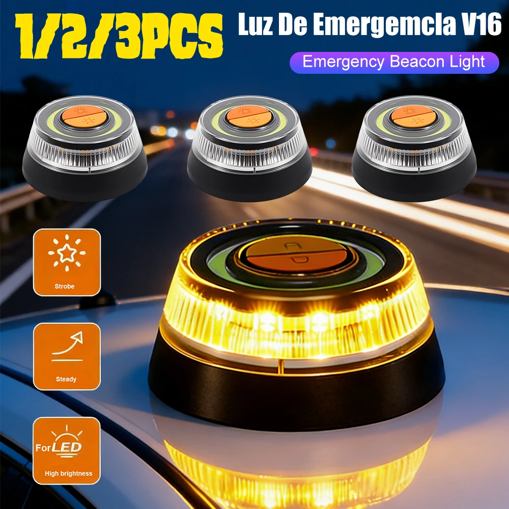 For V16 Car Safety Warning Light Flash Emergency LED Lamp with Reflective Triangle Sign for Spain Road Safety Car Accessories
For V16 Car Safety Warning Light Flash Emergency LED Lamp with Reflective Triangle Sign for Spain Road Safety Car Accessories