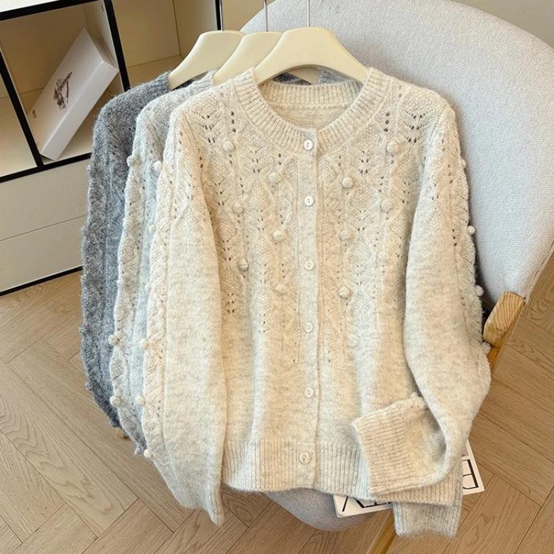 Seoulish Autumn Winter Vintage Single Breasted Women's Cardigan 2025 New Long Sleeve O-neck Casual Loose Sweaters Tops Female
Seoulish Autumn Winter Vintage Single Breasted Women's Cardigan 2025 New Long Sleeve O-neck Casual Loose Sweaters Tops Female