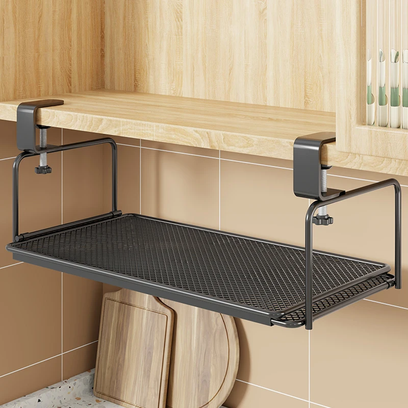 Kitchen under Cabinet Hanging Shelf Spices Storage Rack Layered Iron Material Modern Simple Style No-Install Kitchen Storage
Kitchen under Cabinet Hanging Shelf Spices Storage Rack Layered Iron Material Modern Simple Style No-Install Kitchen Storage