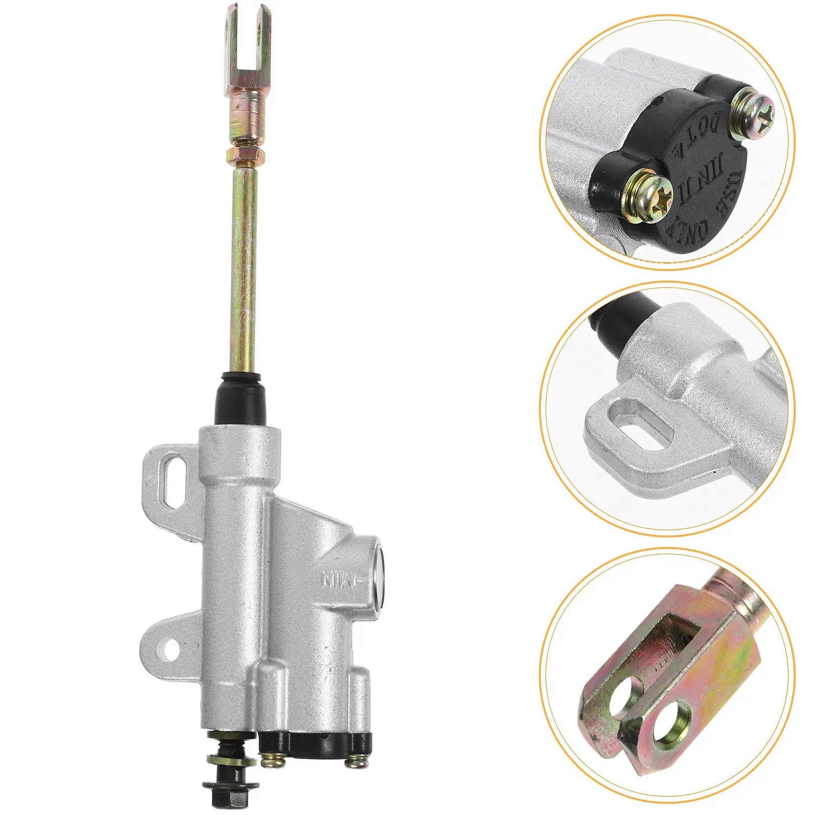 Главный тормозной цилиндр для мотоцикла, 8 мм, задний гидравлический тормозной цилиндр, прочная металлическая конструкция, удлиненный рычаг для квадроциклов и внедорожников
Главный тормозной цилиндр для мотоцикла, 8 мм, задний гидравлический тормозной цилиндр, прочная металлическая конструкция, удлиненный рычаг для квадроциклов и внедорожников