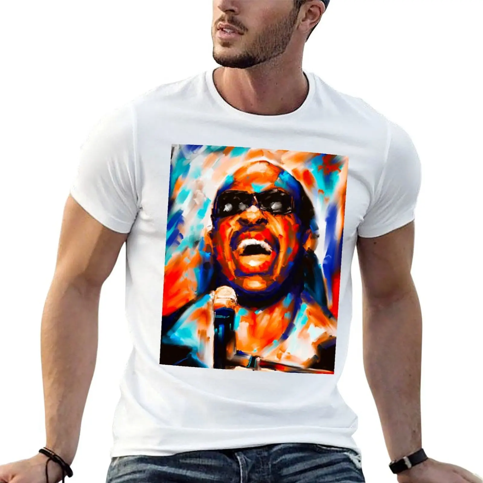 Stevie Wonder portrait T-Shirt t shirts for man cotton funny t shirts for man graphic funny t shirt for man T-shirt
Stevie Wonder portrait T-Shirt t shirts for man cotton funny t shirts for man graphic funny t shirt for man T-shirt
