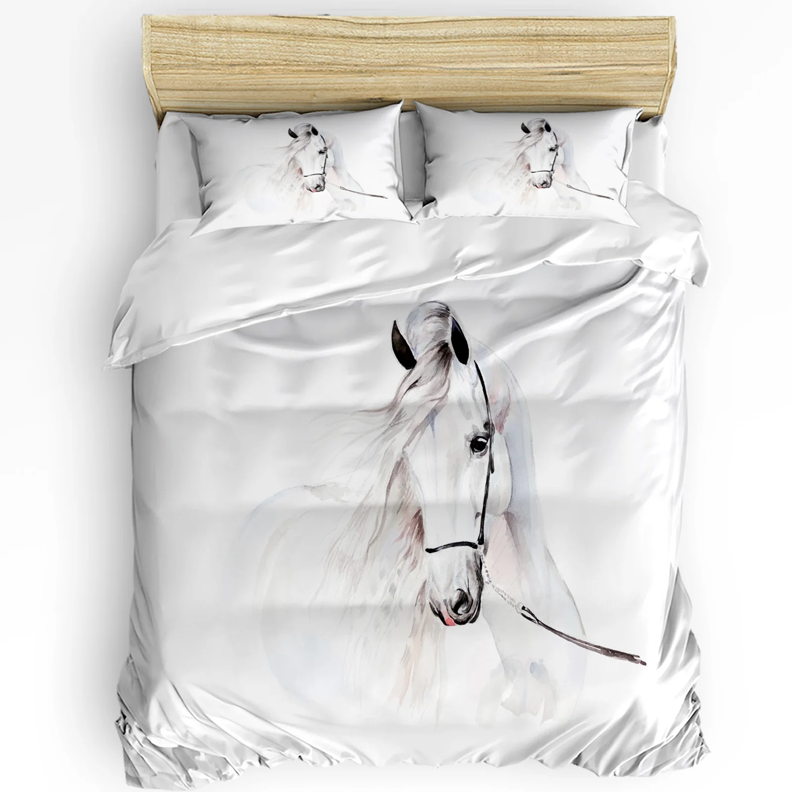 Animal Horse Watercolor Painting Bedding Set 3pcs Duvet Cover Pillowcase Kids Adult Quilt Cover Double Bed Set Home Textile
Animal Horse Watercolor Painting Bedding Set 3pcs Duvet Cover Pillowcase Kids Adult Quilt Cover Double Bed Set Home Textile