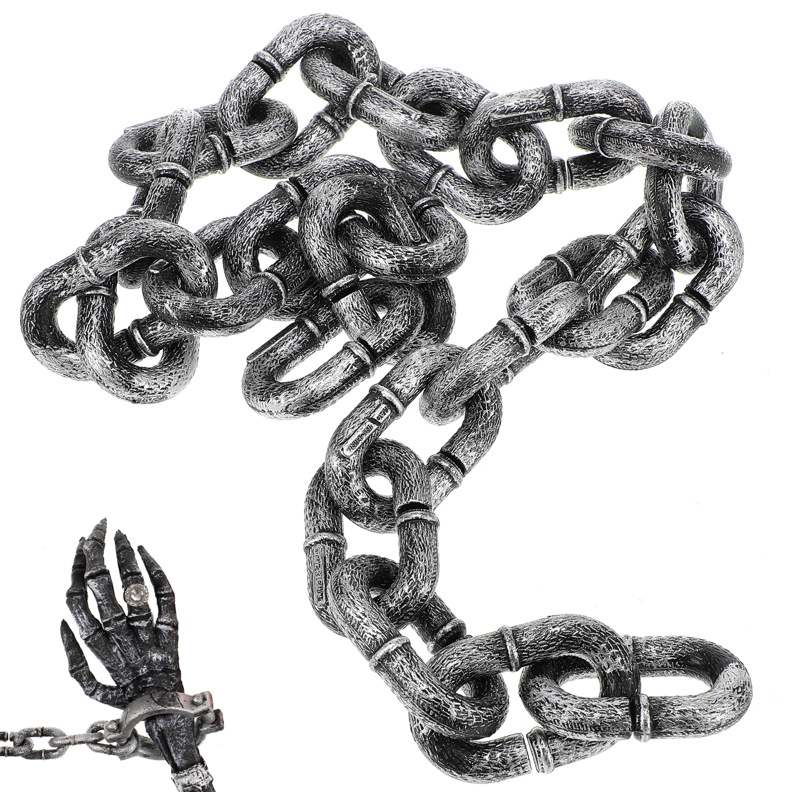 Simulated Iron Chain 1m Lightweight Halloween Chain for Home Party Props Plastic Barrier Festive
Simulated Iron Chain 1m Lightweight Halloween Chain for Home Party Props Plastic Barrier Festive
