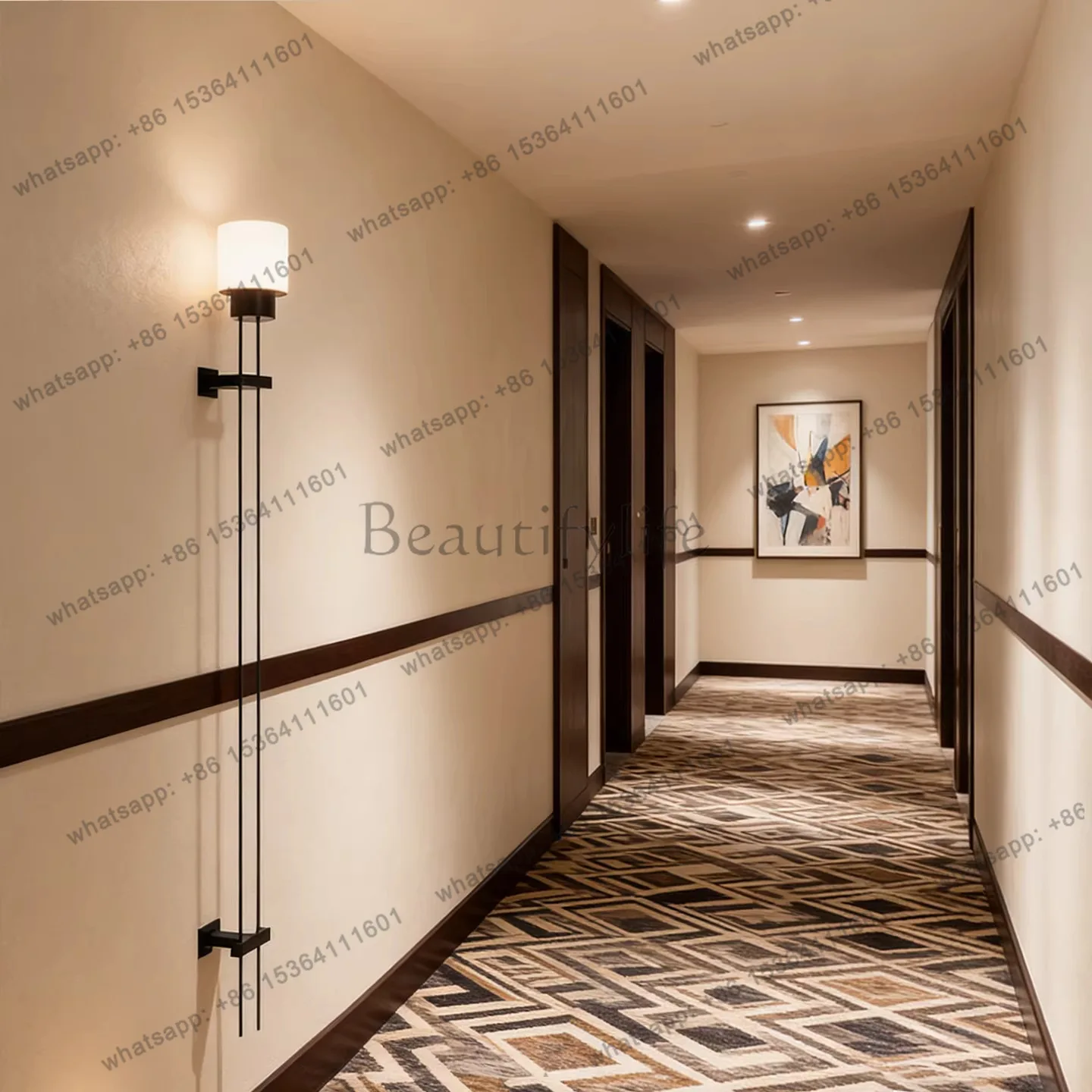 Designer's new modern simple long pole non-standard engineering hotel luminous object
Designer's new modern simple long pole non-standard engineering hotel luminous object
