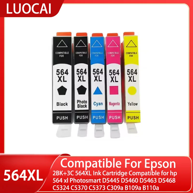 2BK+3C 564XL Ink Cartridge Compatible for hp 564 xl Photosmart D5445 D5460 D5463 D5468 C5324 C5370 C5373 C309a B109a B110a
2BK+3C 564XL Ink Cartridge Compatible for hp 564 xl Photosmart D5445 D5460 D5463 D5468 C5324 C5370 C5373 C309a B109a B110a