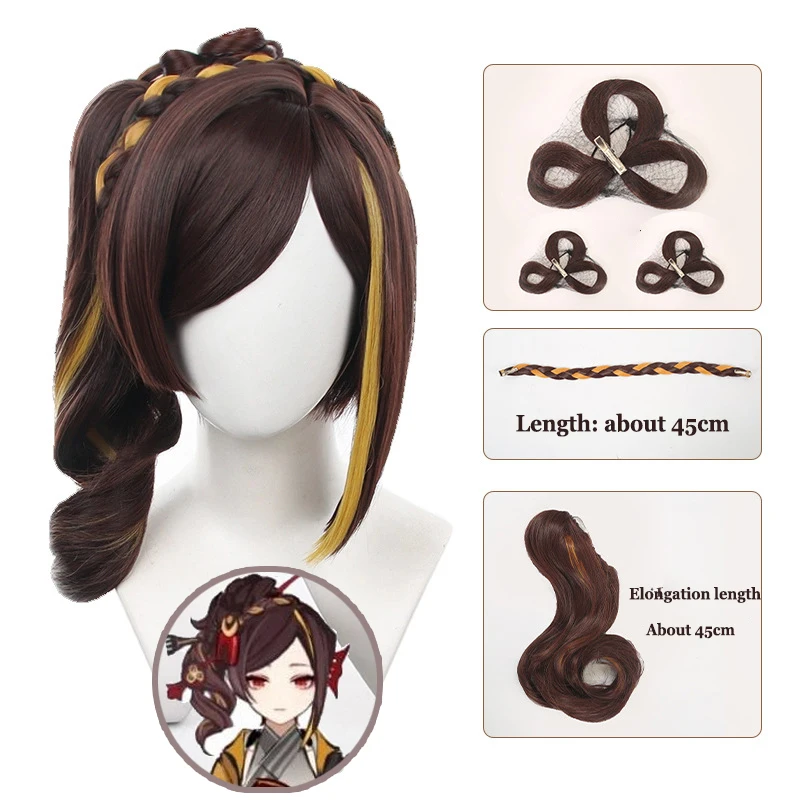 Anime Genshin Impact Chiori Women Cosplay Wigs Headwear 35cm Long Simulation Scalp Thick Mixed Puffy Silk Long Hair Wigs
Anime Genshin Impact Chiori Women Cosplay Wigs Headwear 35cm Long Simulation Scalp Thick Mixed Puffy Silk Long Hair Wigs