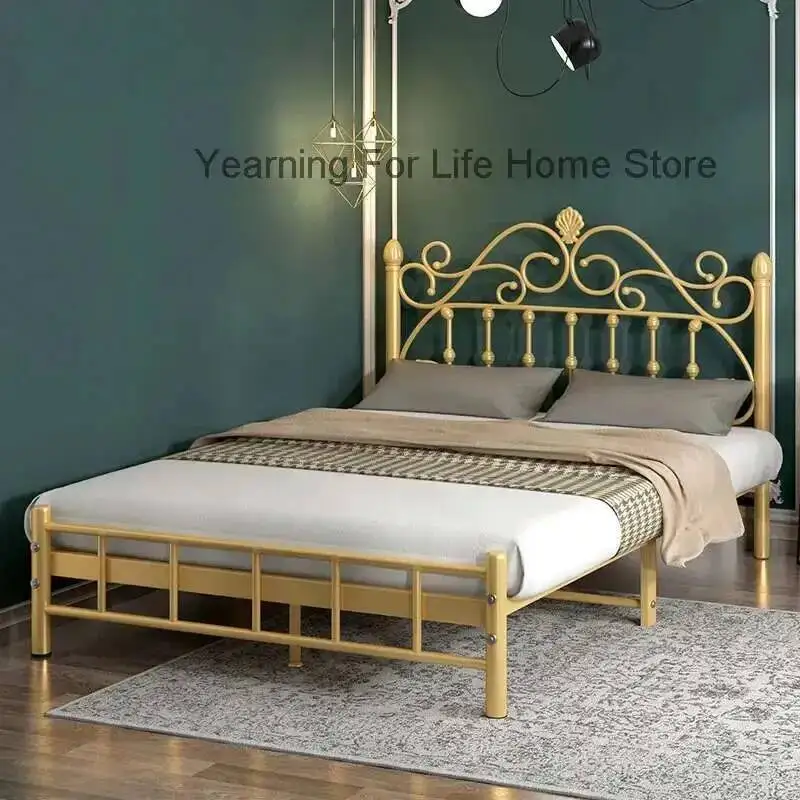 Postmodern Iron European Bed Trendy Quality Minimalist Modern Princess Bedroom Bed Korean Letto Matrimoniale Trendy Furniture
Postmodern Iron European Bed Trendy Quality Minimalist Modern Princess Bedroom Bed Korean Letto Matrimoniale Trendy Furniture
