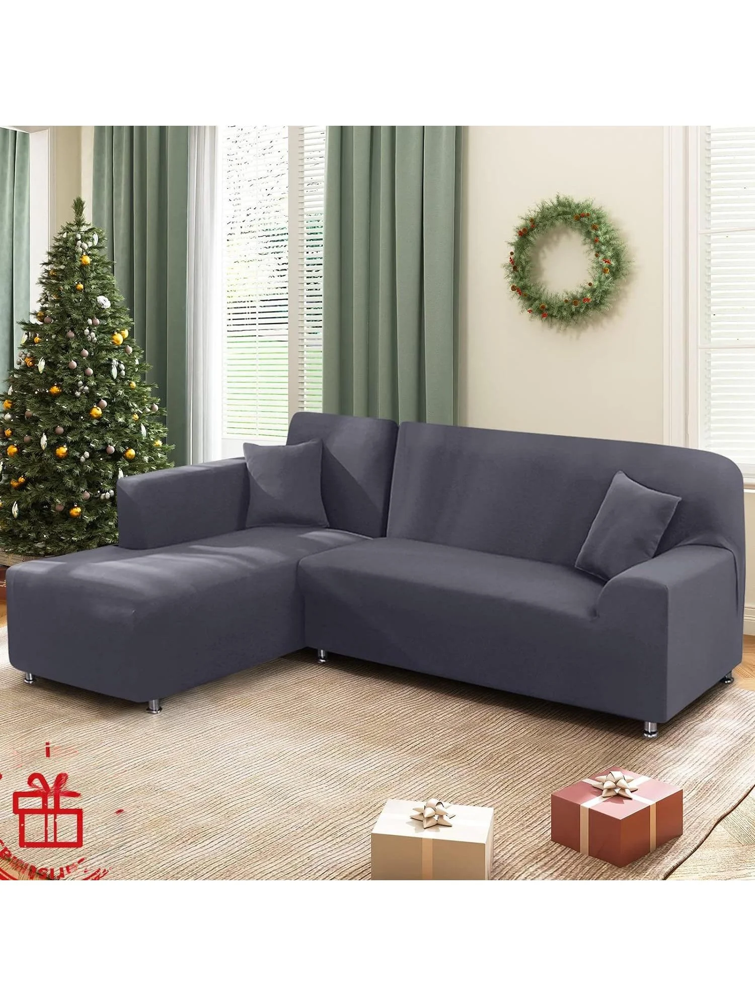 Combination Floing Ice Silk L pe Sofa Cover Pure Color Polyester Fabric Art Full Wrap around Four Seasons Elastic Couch C...
Combination Floing Ice Silk L pe Sofa Cover Pure Color Polyester Fabric Art Full Wrap around Four Seasons Elastic Couch C...